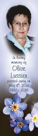 Olive Lussier 1937-2018 avis de deces  NecroCanada