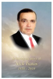 Nick Tsatas avis de deces  NecroCanada
