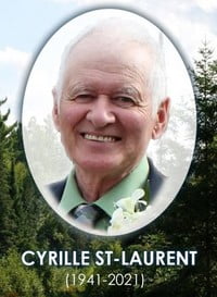 Cyrille St-Laurent  2021 avis de deces  NecroCanada