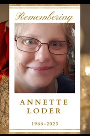 Annette Loder  2023 avis de deces  NecroCanada