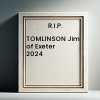 TOMLINSON Jim of Exeter  2024 avis de deces  NecroCanada