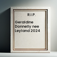 Geraldine Donnelly nee Leyland  2024 avis de deces  NecroCanada