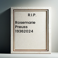 Rosemarie Preuss  19362024 avis de deces  NecroCanada