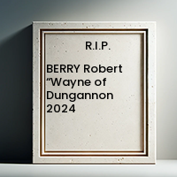 BERRY Robert “Wayne of Dungannon  2024 avis de deces  NecroCanada