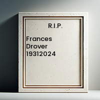 Frances Drover  19312024 avis de deces  NecroCanada