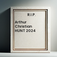 Arthur Christian HUNT  2024 avis de deces  NecroCanada