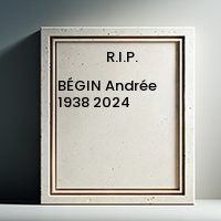 BÉGIN Andrée  1938  2024 avis de deces  NecroCanada