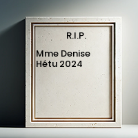 Mme Denise Hétu  2024 avis de deces  NecroCanada