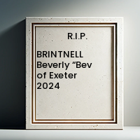 BRINTNELL Beverly “Bev of Exeter  2024 avis de deces  NecroCanada