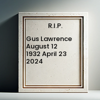 Gus Lawrence  August 12 1932