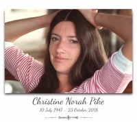 PIKE Christine Norah  2018 avis de deces  NecroCanada