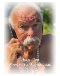 Horst Harry Gunther Stoy  August 18th 2020 avis de deces  NecroCanada