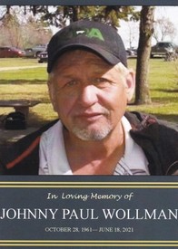 Johnny Paul Wollman  October 28 1961  June 18 2021 (age 59) avis de deces  NecroCanada