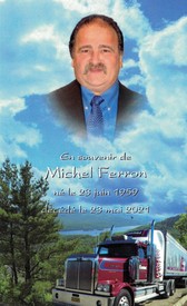 Michel Ferron  2021 avis de deces  NecroCanada
