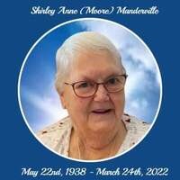 Shirley Anne Manderville  May 22 1938  March 24 2022 avis de deces  NecroCanada