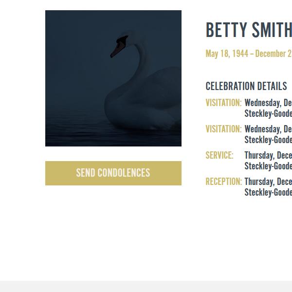 Betty Smith  2022 avis de deces  NecroCanada