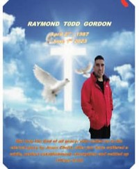 Raymond Todd Gordon  April 2 1987  June 1 2023 36 Years Old