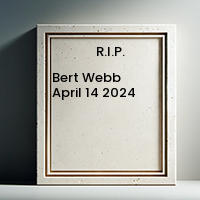 Bert Webb  April 14 2024 avis de deces  NecroCanada