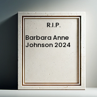 Barbara Anne Johnson  2024 avis de deces  NecroCanada