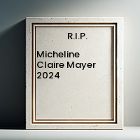 Micheline Claire Mayer  2024 avis de deces  NecroCanada