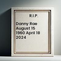 Danny Rae  August 15 1960