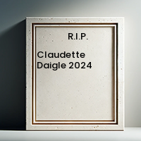 Claudette Daigle  2024 avis de deces  NecroCanada