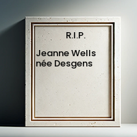 Jeanne Wells née Desgens avis de deces  NecroCanada