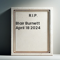 Blair Burnett  April 18 2024 avis de deces  NecroCanada