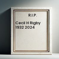 Cecil H Rigby  1932  2024 avis de deces  NecroCanada