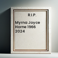 Myrna Joyce Horne  1966  2024 avis de deces  NecroCanada