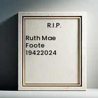 Ruth Mae Foote  19422024 avis de deces  NecroCanada