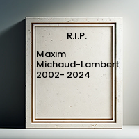Maxim Michaud-Lambert 2002-  2024 avis de deces  NecroCanada