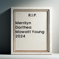 Merrilyn Dorthea Mowatt Young  2024 avis de deces  NecroCanada