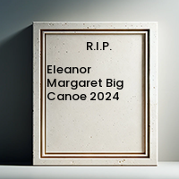 Eleanor Margaret Big Canoe  2024 avis de deces  NecroCanada