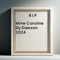 Mme Caroline Dy Dawson  2024 avis de deces  NecroCanada