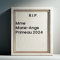 Mme Marie-Ange Primeau  2024 avis de deces  NecroCanada