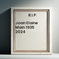 Joan Elaine Main  1935  2024 avis de deces  NecroCanada