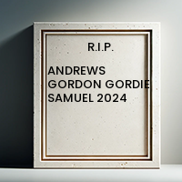 ANDREWS GORDON GORDIE SAMUEL  2024 avis de deces  NecroCanada