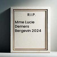 Mme Lucie Demers Bergevin  2024 avis de deces  NecroCanada