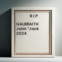 GALBRAITH John “Jack  2024 avis de deces  NecroCanada