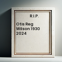Otis Reg Wilson  1930  2024 avis de deces  NecroCanada