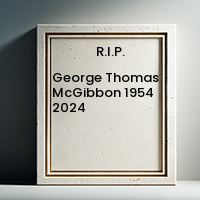 George Thomas McGibbon  1954  2024 avis de deces  NecroCanada