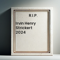 Irvin Henry Strickert  2024 avis de deces  NecroCanada