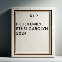 FILLIER EMILY ETHEL CAROLYN  2024 avis de deces  NecroCanada