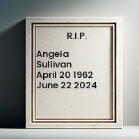 Angela Sullivan  April 20 1962  June 22 2024 avis de deces  NecroCanada