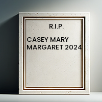 CASEY MARY MARGARET  2024 avis de deces  NecroCanada