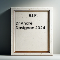 Dr André Davignon  2024 avis de deces  NecroCanada