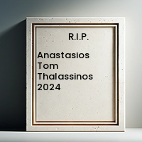 Anastasios Tom Thalassinos  2024 avis de deces  NecroCanada