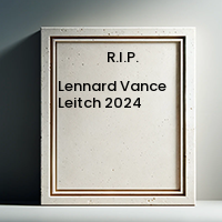 Lennard Vance Leitch  2024 avis de deces  NecroCanada