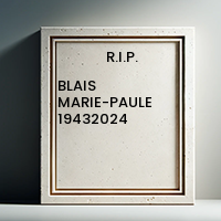 BLAIS MARIE-PAULE  19432024 avis de deces  NecroCanada